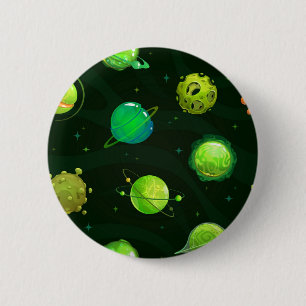 Space pattern 6 cm round badge