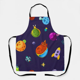 Space pattern apron