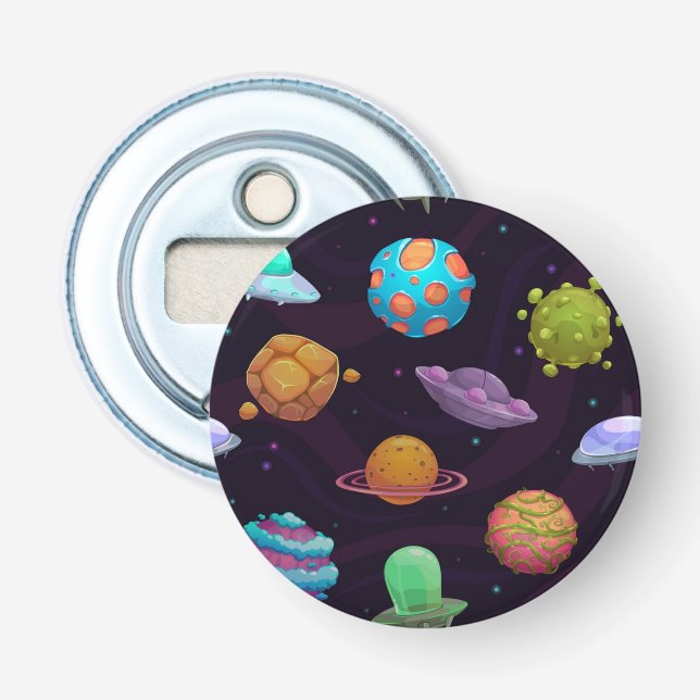 Space pattern bottle opener (Front)