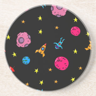 Space pattern coaster