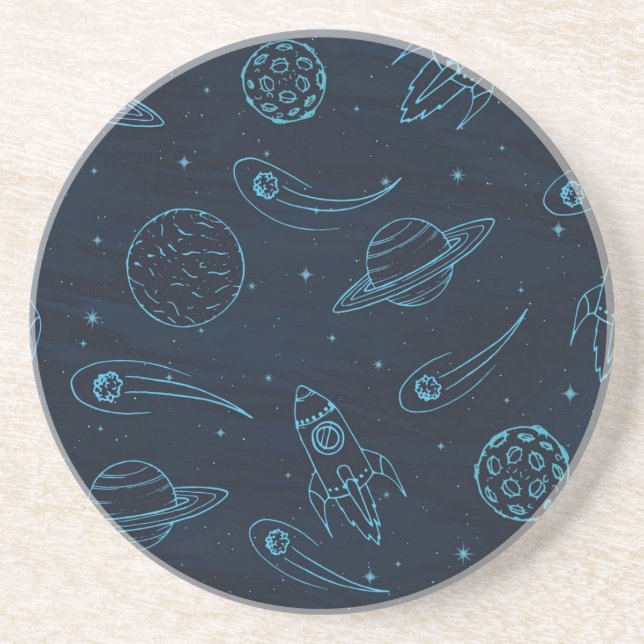 Space pattern coaster (Front)