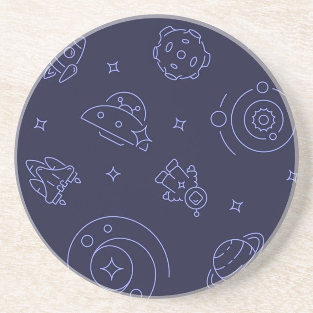 Space pattern coaster (Front)