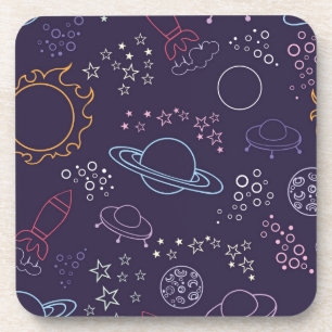 Space pattern coaster
