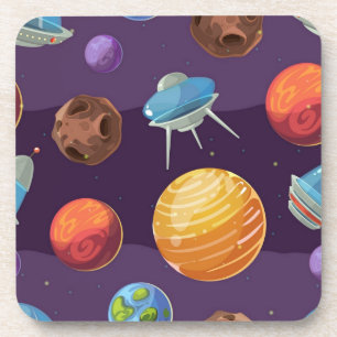 Space pattern coaster