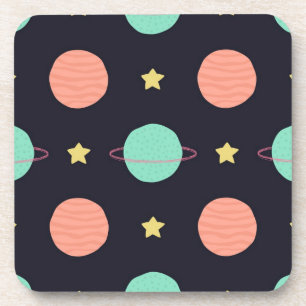 Space pattern coaster