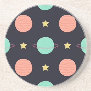 Space pattern coaster