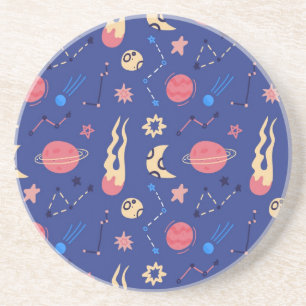 Space pattern coaster