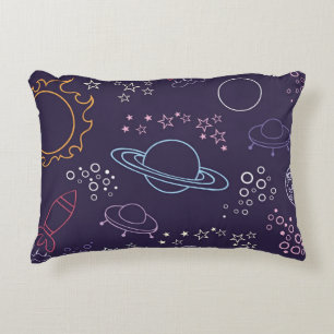 Space pattern decorative cushion