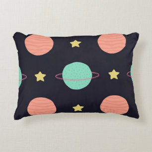 Space pattern decorative cushion