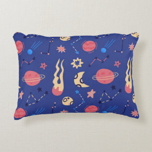Space pattern decorative cushion