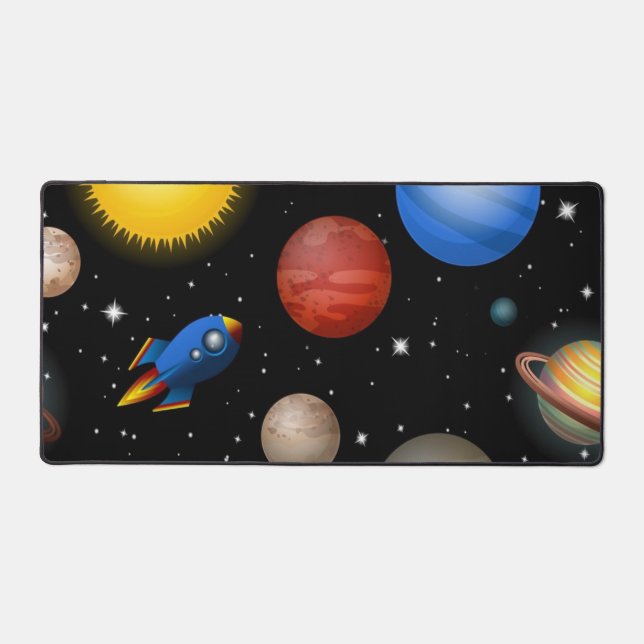 Space pattern desk mat (Front)