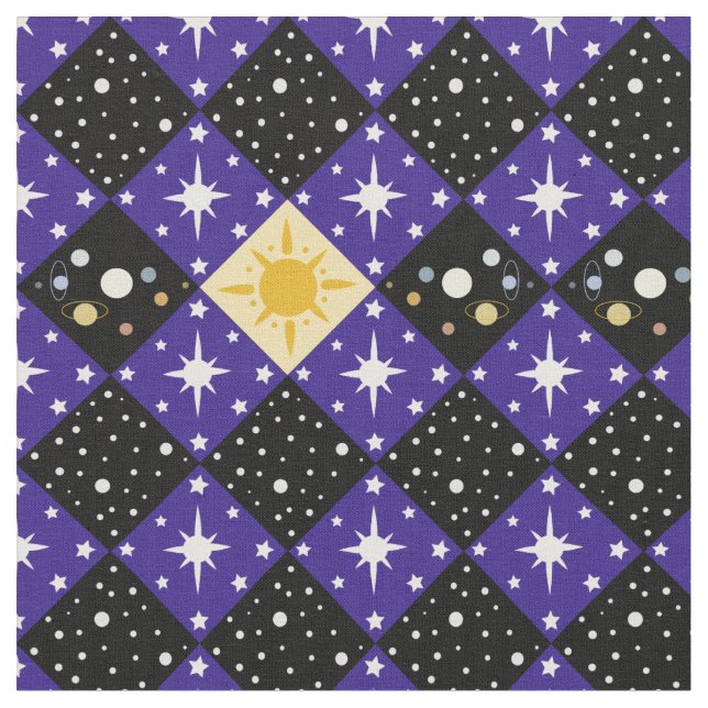 Space Pattern Fabric (Close Up)