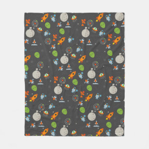 Space Pattern Fleece Blanket