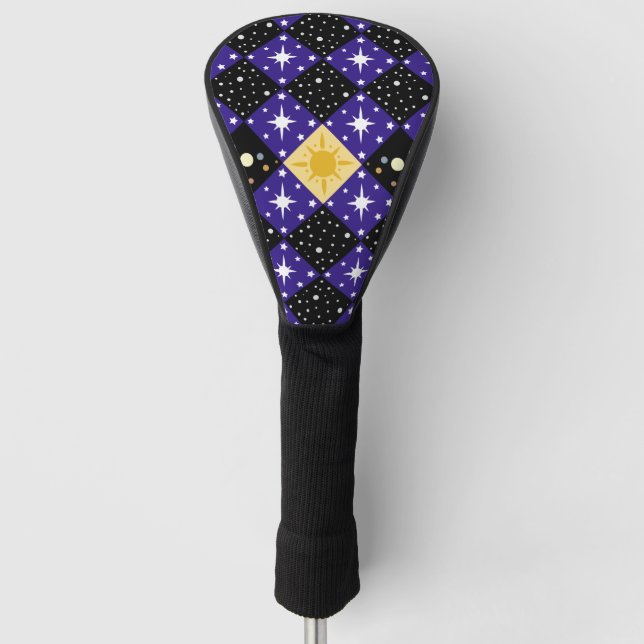 Space Pattern Golf Head Cover (Front)