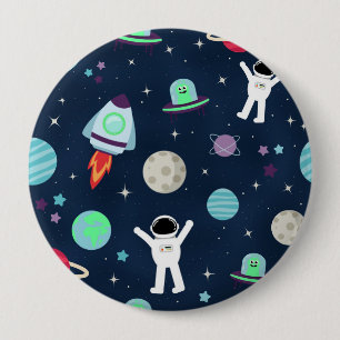 Space Pattern illustration 10 Cm Round Badge