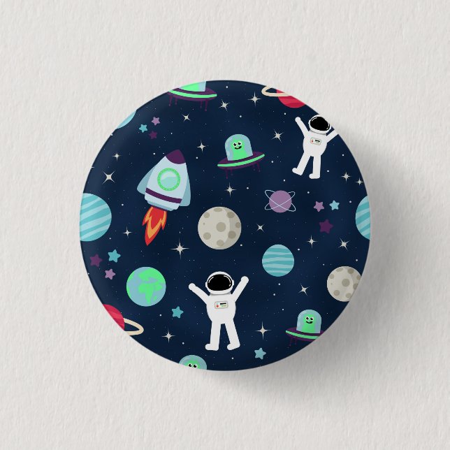 Space Pattern illustration 3 Cm Round Badge (Front)