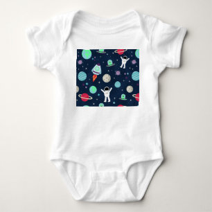 Space Pattern illustration Baby Bodysuit