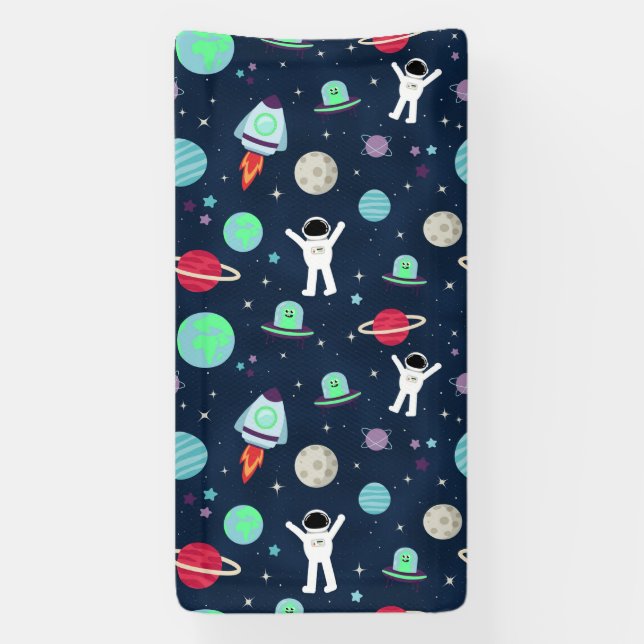 Space Pattern illustration Banner (Vertical)