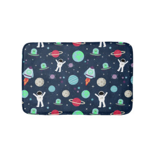Space Pattern illustration Bath Mat