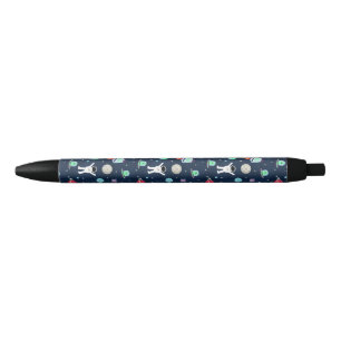 Space Pattern illustration Black Ink Pen