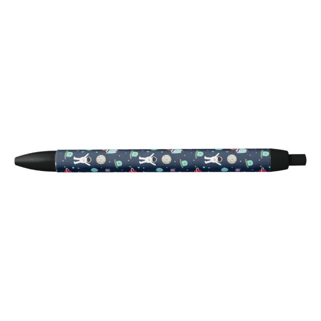Space Pattern illustration Black Ink Pen (Front)