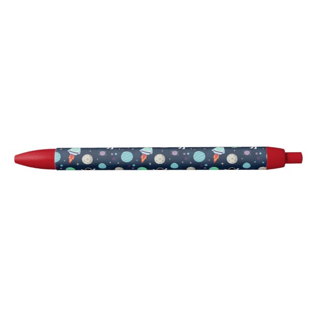 Space Pattern illustration Black Ink Pen (Front)