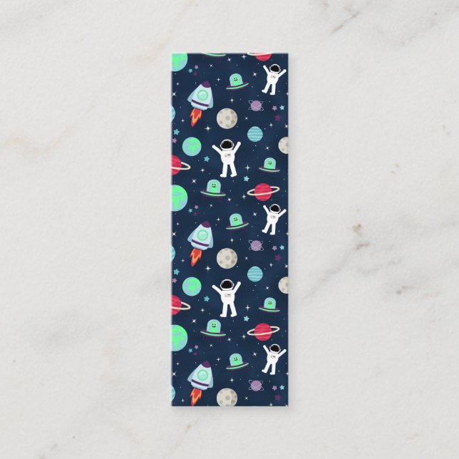Space Pattern illustration Calling Card (Front)