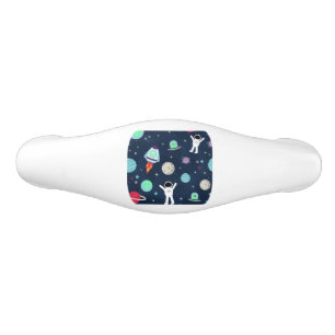 Space Pattern illustration Ceramic Drawer Pull