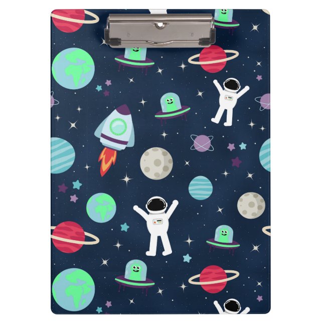 Space Pattern illustration Clipboard (Front)