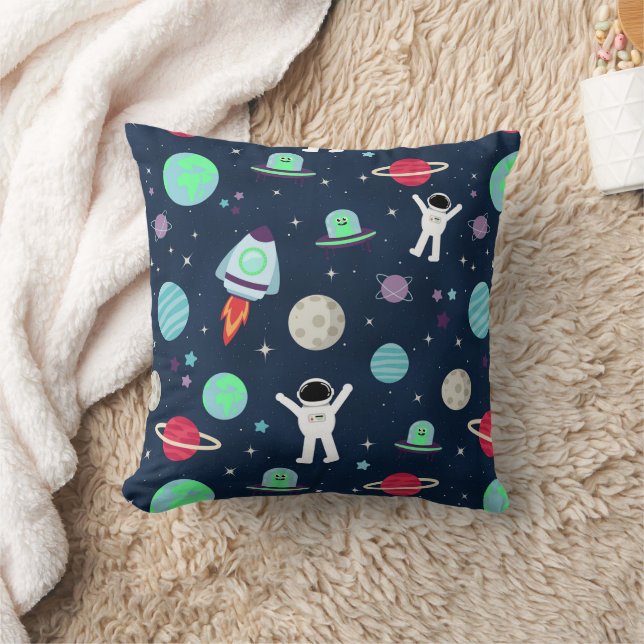 Space Pattern illustration Cushion (Blanket)