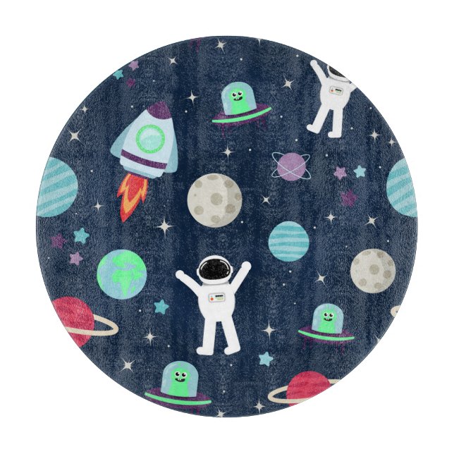 Space Pattern illustration Cutting Board (Front)