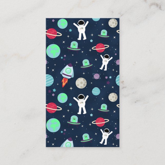 Space Pattern illustration Enclosure Card (Front)