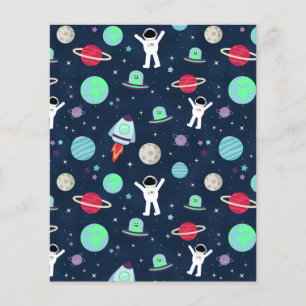 Space Pattern illustration Flyer