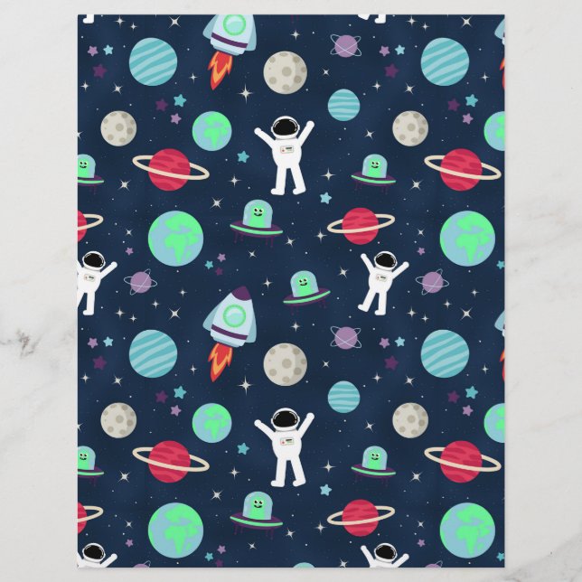 Space Pattern illustration Flyer (Front)
