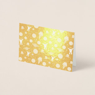 Space Pattern illustration Foil Card