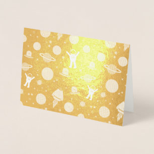 Space Pattern illustration Foil Card