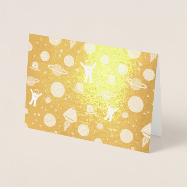 Space Pattern illustration Foil Card (Front)