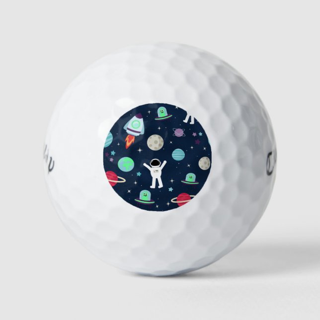 Space Pattern illustration Golf Balls (Front)