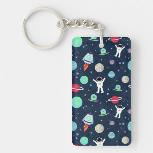 Space Pattern illustration Key Ring