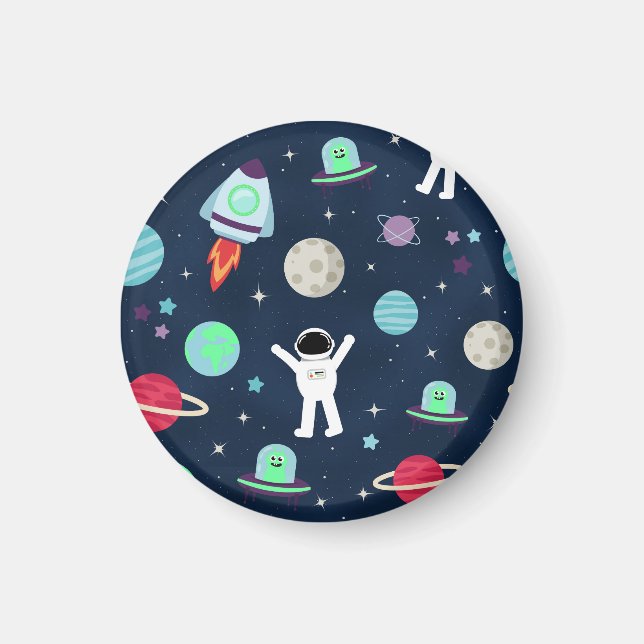 Space Pattern illustration Magnet (Front)