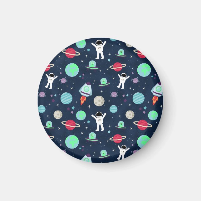 Space Pattern illustration Magnet (Front)