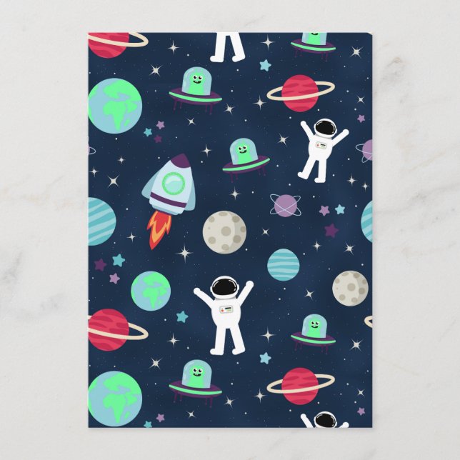 Space Pattern illustration Menu (Front)