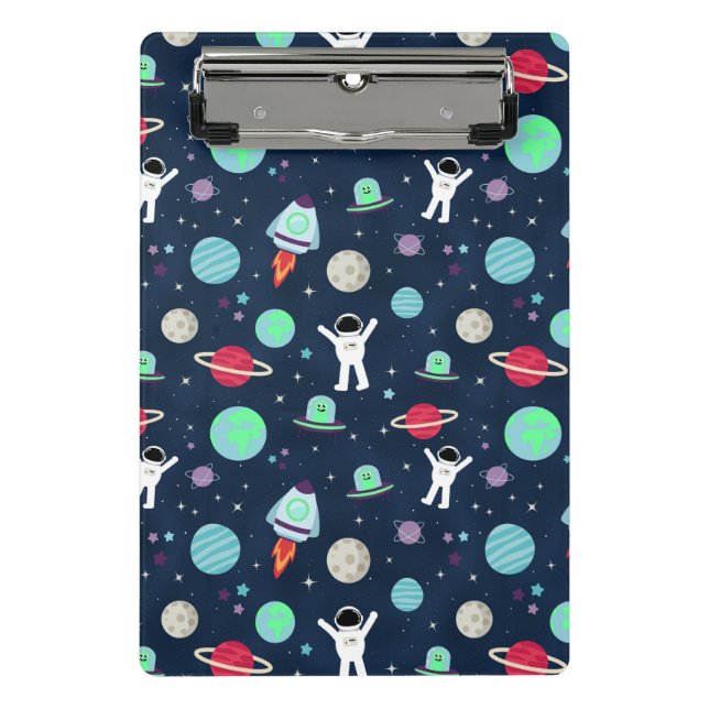 Space Pattern illustration Mini Clipboard (Front)