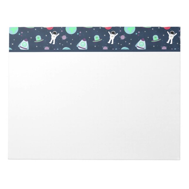 Space Pattern illustration Notepad (Front)