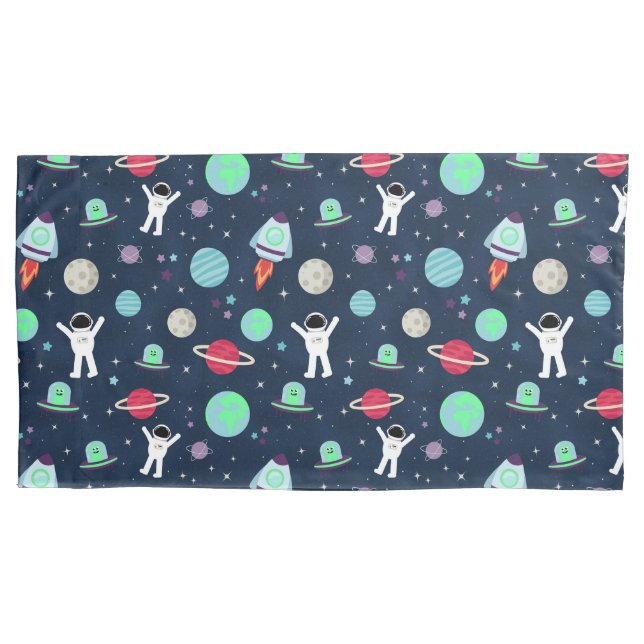 Space Pattern illustration Pillowcase (Front)