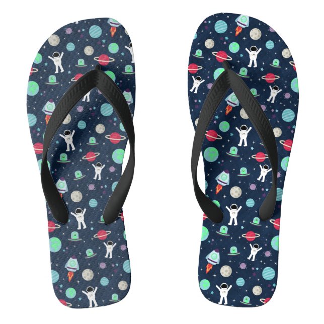 Space Pattern illustration Thongs (Footbed)