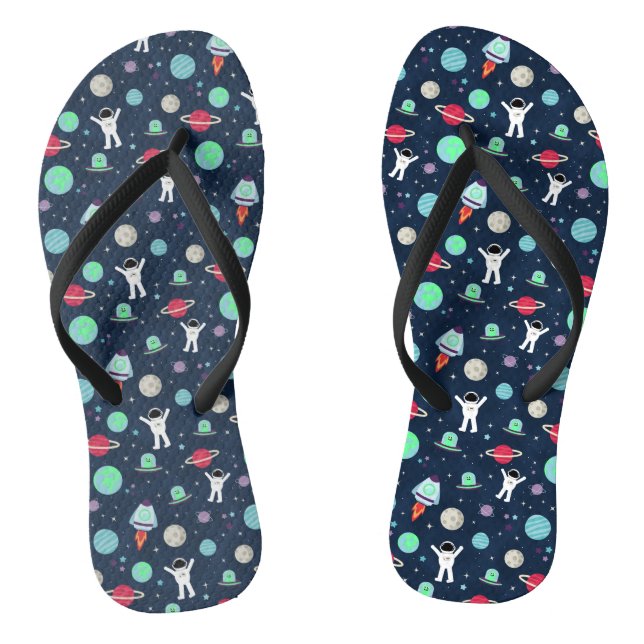 Space Pattern illustration Thongs (Footbed)