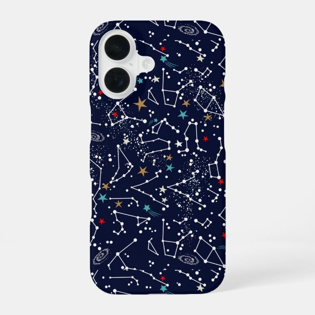 Space Pattern  iPhone 16 Case (Back)