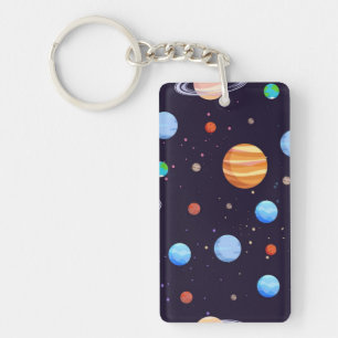 Space pattern key ring