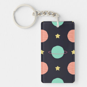 Space pattern key ring